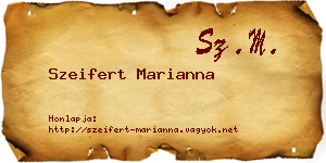 Szeifert Marianna névjegykártya
